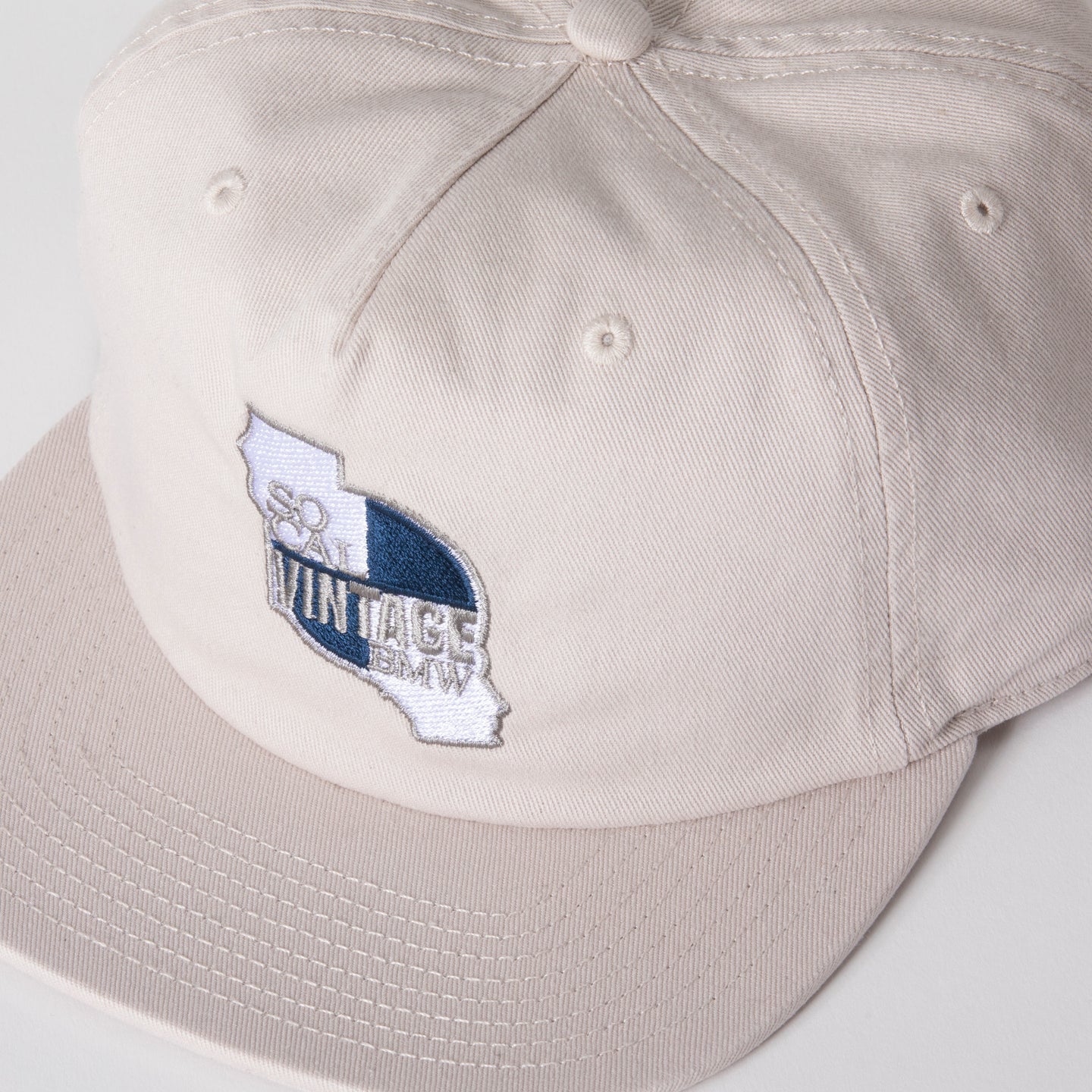 SoCal Vintage BMW Hat in Light Beige