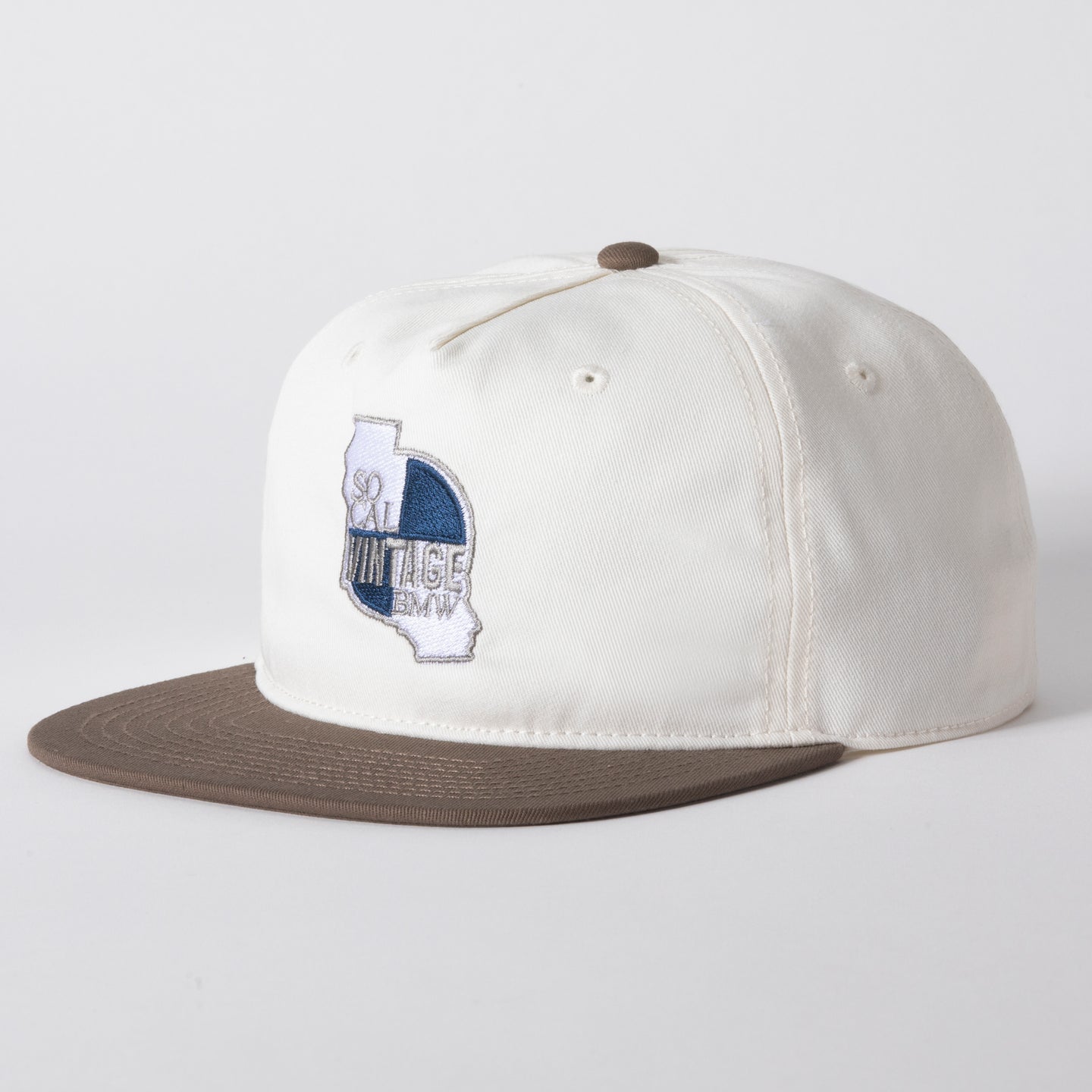 SoCal Vintage BMW Hat in White and Black